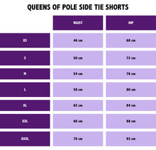 Load image into Gallery viewer, Queens of Pole Side Tie Scrunch Booty Shorts
