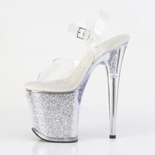 Load image into Gallery viewer, FLAMINGO-808RSI Clear/Clear-Silver AB RS Platform Heels
