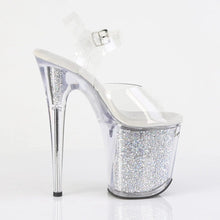 Load image into Gallery viewer, FLAMINGO-808RSI Clear/Clear-Silver AB RS Platform Heels