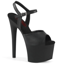 Load image into Gallery viewer, PASSION-709 Black Faux Leather Black Matte Sandal