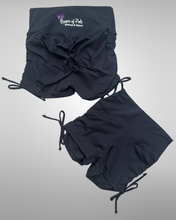 Load image into Gallery viewer, Queens of Pole Side Tie Scrunch Booty Shorts