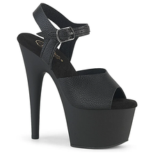 Load image into Gallery viewer, ADORE-708UL Platform Shoes Black Faux Leather/Black Matte
