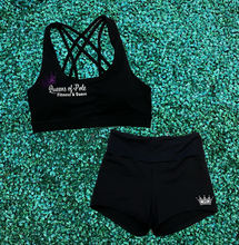 Load image into Gallery viewer, Queens of Pole Strappy Sports Crop