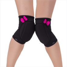 Load image into Gallery viewer, Queen Wear "Black Pretty Pink" Classic Knee Pads