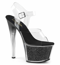 Load image into Gallery viewer, SKY-308G-T Clear/Black Glitter Insert