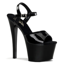 Load image into Gallery viewer, SKY-309 Black Patent/Black Sandal