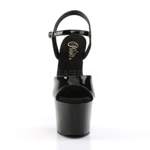 Load image into Gallery viewer, SKY-309 Black Patent/Black Sandal