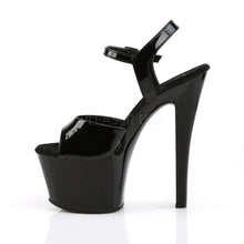Load image into Gallery viewer, SKY-309 Black Patent/Black Sandal