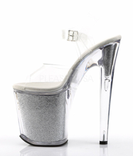 Load image into Gallery viewer, XTREME - 808G Clear/Silver Glitter Platform
