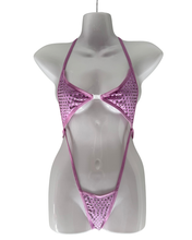 Load image into Gallery viewer, Lilac Rhinestone Bikini
