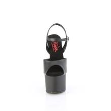 Load image into Gallery viewer, PASSION-709 Black Faux Leather Black Matte Sandal
