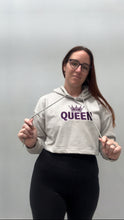 Load image into Gallery viewer, QUEEN Cropped Hoodie
