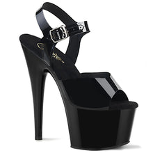 Load image into Gallery viewer, ADORE-708N Black (Jelly-Like) TPU/Black Platform Sandal
