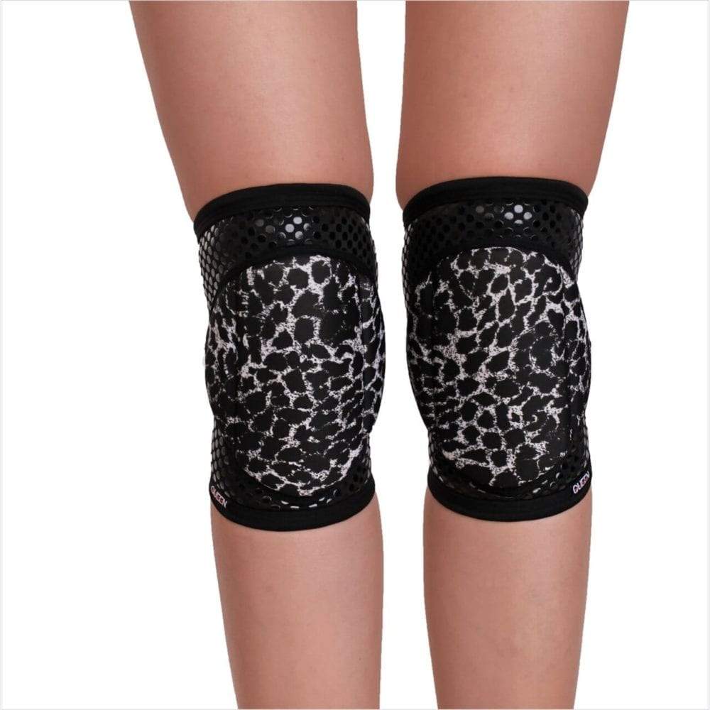 Queen Wear "Wild Leopard" Grippy Knee Pads Queens of Pole Fitness & Dance